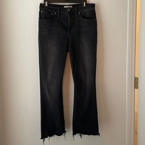 Madewell Cali Demi Black Raw Hem